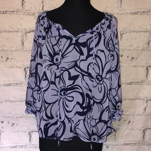 Anthropologie Pleione Sheer Blouse